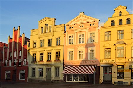 Marktplatz (market place), Wismar, UNESCO World Heritage Site, Mecklenburg-Vorpommern, Germany, Baltic Sea, Europe Stock Photo - Rights-Managed, Code: 841-07205461
