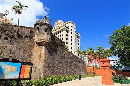 Paseo de La Princesa in Old San Juan, Puerto Rico, West Indies, Caribbean, Central America Stock Photo - Rights-Managed, Code: 841-07205612