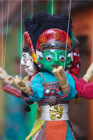 Traditional puppets, Patan, Kathmandu, Nepal, Asia Stock Photo - Rights-Managed, Code: 841-07205801