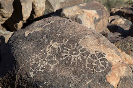 simsearch:841-06445420,k - Petroglyphs, created by the prehistoric Hohokam people, about 1000 years ago, West-Tucson Mountain District, Saguaro National Park, Arizona, United States of America, North America Stock Photo - Rights-Managed, Code: 841-07205827