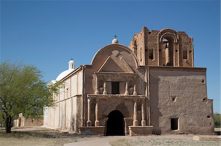 simsearch:700-03644867,k - San Jose de Tumacacori Mission, established in 1691, Tumacacori National Historic Park, New Mexico, United States of America, North America Stock Photo - Rights-Managed, Code: 841-07205834