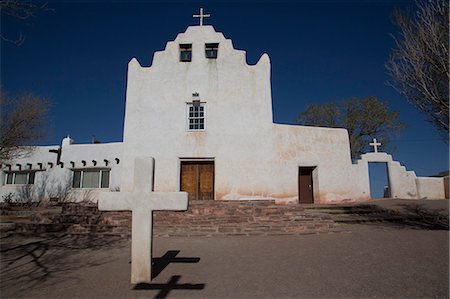 simsearch:841-03517157,k - San Jose de la Laguna Mission and Convento, constructed between 1699 and 1701, Laguna Pueblo, New Mexico, United States of America, North America Stock Photo - Rights-Managed, Code: 841-07205838