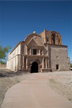simsearch:700-03644867,k - San Jose de Tumacacori Mission, established in 1691, Tumacacori National Historic Park, New Mexico, United States of America, North America Stock Photo - Rights-Managed, Code: 841-07205833