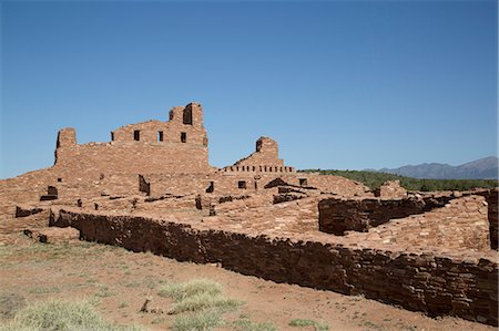 simsearch:841-03517157,k - Mission of San Gregorio de Abo, built between 1622 and 1627, Salinas Pueblo Missions National Monument, New Mexico, United States of America, North America Stock Photo - Rights-Managed, Code: 841-07205840