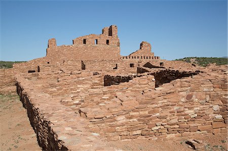 simsearch:841-03517157,k - Mission of San Gregorio de Abo, built between 1622 and 1627, Salinas Pueblo Missions National Monument, New Mexico, United States of America, North America Stock Photo - Rights-Managed, Code: 841-07205841