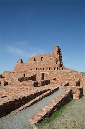 simsearch:841-03517157,k - Mission of San Gregorio de Abo, built between 1622 and 1627, Salinas Pueblo Missions National Monument, New Mexico, United States of America, North America Stock Photo - Rights-Managed, Code: 841-07205843