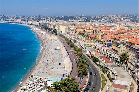 french buildings image - Baie des Anges and Promenade Anglais, Nice, Alpes Maritimes, Provence, Cote d'Azur, French Riviera, France, Mediterranean, Europe Stock Photo - Rights-Managed, Code: 841-07205895