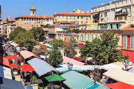 french culture - The morning fruit and vegetable market, Cours Saleya, Nice, Alpes Maritimes, Provence, Cote d'Azur, French Riviera, France, Europe Stock Photo - Rights-Managed, Code: 841-07205904