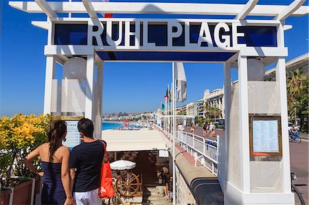 simsearch:841-07205947,k - Ruhl Plage, Promenade des Anglais, Nice, Alpes Maritimes, Provence, Cote d'Azur, French Riviera, France, Europe Photographie de stock - Rights-Managed, Code: 841-07205921