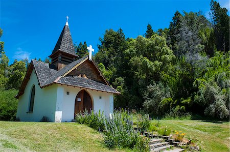 simsearch:841-06343474,k - Little chapel in Los Alerces National Park, Chubut, Patagonia, Argentina, South America Stock Photo - Rights-Managed, Code: 841-07206067