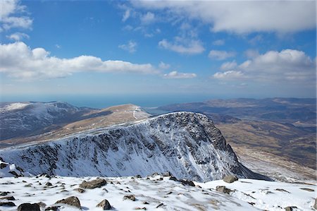 simsearch:841-06446529,k - View from summit of Cader Idris in winter looking to Barmouth, Snowdonia National Park, Gwynedd, Wales, United Kingdom, Europe Stock Photo - Rights-Managed, Code: 841-07206136