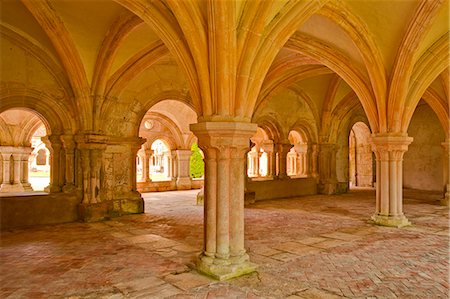 The chapter house of Fontenay Abbey, UNESCO World Heritage Site, Cote d'Or, Burgundy, France, Europe Stock Photo - Rights-Managed, Code: 841-07206541