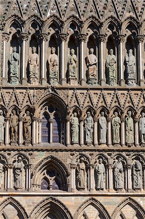 simsearch:841-07204677,k - Detail of facade, Nidaros Cathedral, Trondheim, Sor-Trondelag, Norway, Scandinavia, Europe Stock Photo - Rights-Managed, Code: 841-07201508