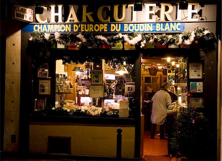 Charcuterie meat shop window in Rue Dauphine, Left Bank, Paris, France Stock Photo - Rights-Managed, Code: 841-07201782