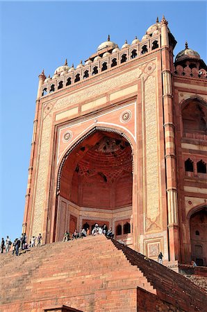simsearch:841-07600089,k - Monumental Gate (Buland Darwaza), Jama Masjid Mosque, Fatehpur Sikri, UNESCO World Heritage Site, Uttar Pradesh, India, Asia Foto de stock - Con derechos protegidos, Código: 841-07202384