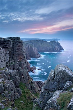 simsearch:841-07783086,k - Land's End clifftops at sunrise, Cornwall, England, United Kingdom, Europe Foto de stock - Con derechos protegidos, Código: 841-07355149