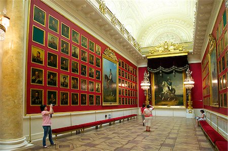 palace - 1812 War Gallery, Winter Palace, State Hermitage Museum, St. Petersburg, Russia, Europe Stock Photo - Rights-Managed, Code: 841-07355239