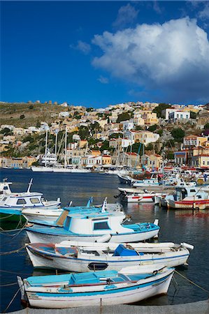 simsearch:841-05796762,k - Gialos harbour, Symi island, Dodecanese, Greek Islands, Greece, Europe Stock Photo - Rights-Managed, Code: 841-07355241
