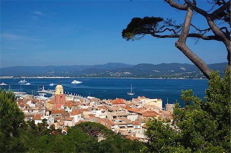 provence france - View over old town, Saint-Tropez, Var, Provence-Alpes-Cote d'Azur, France, Mediterranean, Europe Stock Photo - Rights-Managed, Code: 841-07355277