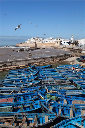 simsearch:841-06806785,k - View over the fishing harbour to the ramparts and medina, Essaouira, Atlantic coast, Morocco, North Africa, Africa Stock Photo - Rights-Managed, Code: 841-07355270