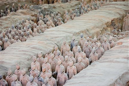 simsearch:841-07457244,k - Infantry men figures in Pit 1 at Qin Museum, exhibition halls of Terracotta Warriors, Xian, China Stock Photo - Rights-Managed, Code: 841-07457190