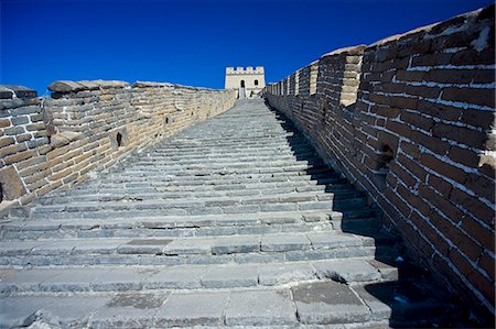 simsearch:841-07457235,k - The ancient Great Wall of China at Mutianyu, north of Beijing (formerly Peking) Stock Photo - Rights-Managed, Code: 841-07457209