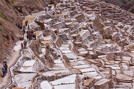 simsearch:841-06449731,k - The salt mines of Las Salinas de Maras, where each little plot is individually owned, Peru, South America Stock Photo - Rights-Managed, Code: 841-07457315