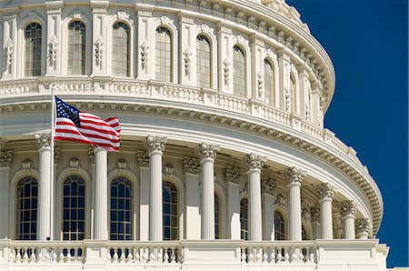 Close up of the Capitol Building, Capitol Hill, Washington, D.C., United States of America, North America Stock Photo - Rights-Managed, Code: 841-07457540