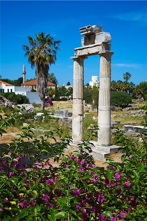 flowers greece - Agora, Kos City, Kos, Dodecanese, Greek Islands, Greece, Europe Stock Photo - Rights-Managed, Code: 841-07457704