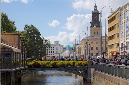 View of Canal and Town Hall, Gothenburg, Sweden, Scandinavia, Europe Foto de stock - Con derechos protegidos, Código: 841-07457803