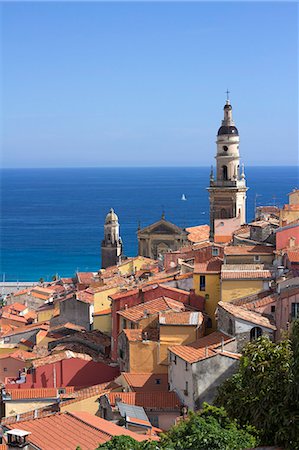 simsearch:841-07457834,k - View over old town and port, Menton, Provence-Alpes-Cote d'Azur, Provence, France, Mediterranean, Europe Photographie de stock - Rights-Managed, Code: 841-07457833