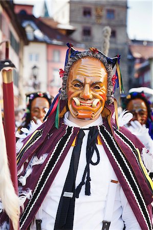 simsearch:841-07205349,k - Narrensprung, traditional carnival, Rottweiler Fasnet, Rottweil, Black Forest, Baden Wurttemberg, Germany, Europe Stock Photo - Rights-Managed, Code: 841-07523439