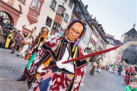 simsearch:841-07205349,k - Narrensprung, traditional carnival, Rottweiler Fasnet, Rottweil, Black Forest, Baden Wurttemberg, Germany, Europe Stock Photo - Rights-Managed, Code: 841-07523440