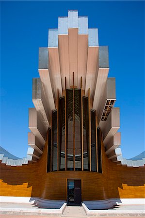 Ysios Bodega winery futuristic architecture at Laguardia in Rioja-Alaveda wine-producing area of Basque country, Spain Stock Photo - Rights-Managed, Code: 841-07523712