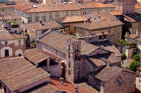 simsearch:841-07540569,k - Rooftops and traditional architecture in Lucca, Italy Stock Photo - Rights-Managed, Code: 841-07540554