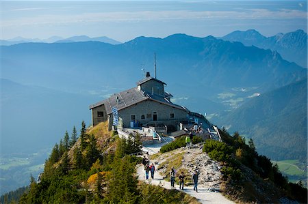 famous places in germany - Eagle's Nest, Kehlsteinhaus, Hitler's lair at Berchtesgaden in the Bavarian Alps, Germany Stock Photo - Rights-Managed, Code: 841-07540648