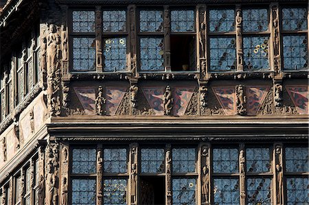 simsearch:841-07540886,k - Kammerzell House, 15th & 16th Century medieval building in Cathedral Square at Strasbourg, Alsace, France Stock Photo - Rights-Managed, Code: 841-07540670
