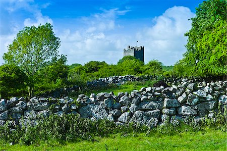 Castle of Dysert O'Dea, 15th Century tower house, near Corofin in County Clare, West of Ireland Stock Photo - Rights-Managed, Code: 841-07540811