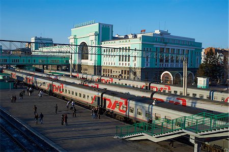 simsearch:841-07083701,k - Trans-Siberian railway station, Novosibirsk, Novosibirsk Oblast, Russia, Eurasia Stock Photo - Rights-Managed, Code: 841-07541022