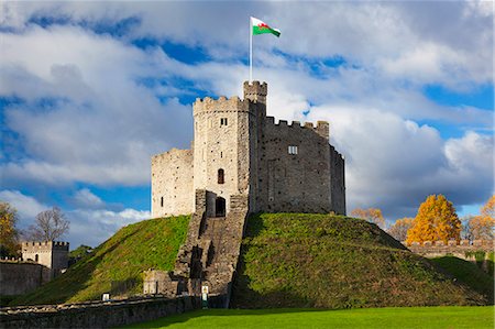 simsearch:841-07589927,k - Norman Keep, Cardiff Castle, Cardiff, Wales, United Kingdom, Europe Stock Photo - Rights-Managed, Code: 841-07590022