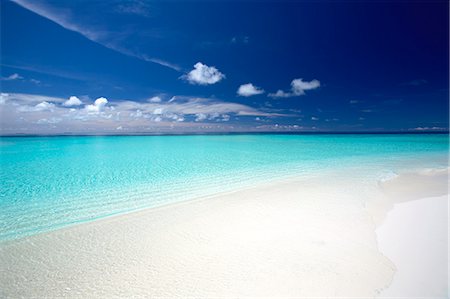 scenic and ocean - Tropical beach, Maldives, Indian Ocean, Asia Stock Photo - Rights-Managed, Code: 841-07590316