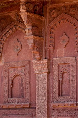 simsearch:841-07600089,k - Northern Palace of the Haramsala, Birbal's House for the harem at Fatehpur Sikri historic city of the Mughals, at Agra, Northern India Foto de stock - Con derechos protegidos, Código: 841-07600094