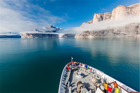 The Lindblad Expeditions ship National Geographic Explorer in Icy Arm, Baffin Island, Nunavut, Canada, North America Stock Photo - Rights-Managed, Code: 841-07653032