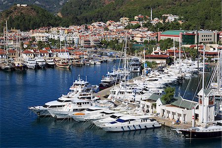 Yacht Marina, Marmaris, Anatolia, Turkey, Asia Minor, Eurasia Stock Photo - Rights-Managed, Code: 841-07653260