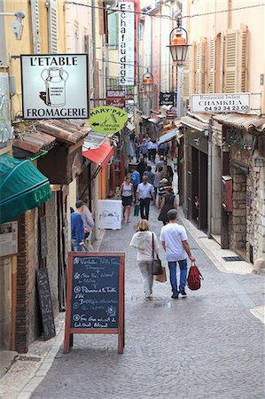 provence street scenes - Old Town, Vieil Antibes, Antibes, Alpes-Maritimes, Cote d'Azur, French Riviera, Provence, France, Europe Stock Photo - Rights-Managed, Code: 841-07653373