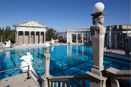 san simeon - Neptune Pool, Hearst Castle, San Simeon, San Luis Obispo County, California, United States of America, North America Stock Photo - Rights-Managed, Code: 841-07653501