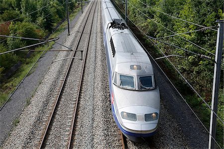 High-speed train, Pas-de-Calais, France, Europe Stock Photo - Rights-Managed, Code: 841-07673453