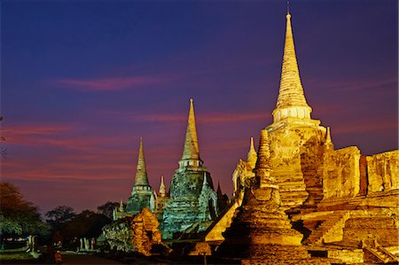 Wat Phra Si Sanphet, Ayutthaya Historical Park, UNESCO World Heritage Site, Ayutthaya, Thailand, Southeast Asia, Asia Stock Photo - Rights-Managed, Code: 841-07673508