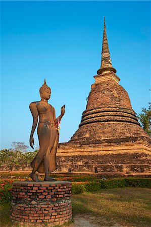famous people in thailand - Wat Sa Sri, Sukhothai Historical Park, UNESCO World Heritage Site, Sukhothai, Thailand, Southeast Asia, Asia Stock Photo - Rights-Managed, Code: 841-07673528