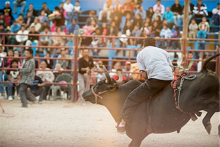 Rodeo at Santa Cruz Papalutla, Oaxaca, Mexico, North America Stock Photo - Rights-Managed, Code: 841-07673567
